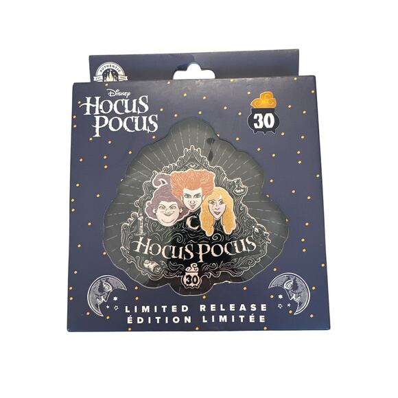 Disney Hocus Pocus 30th Anniversary 3 Sisters Jumbo Pin Limited Release Sealed - Picture 3 of 5